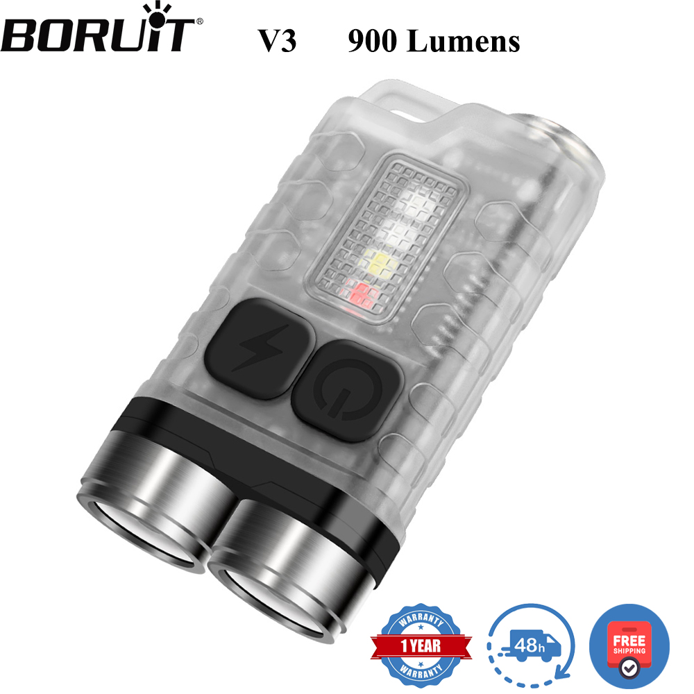 Fishing Light - BORUiT V3 LED Móc Khóa Di