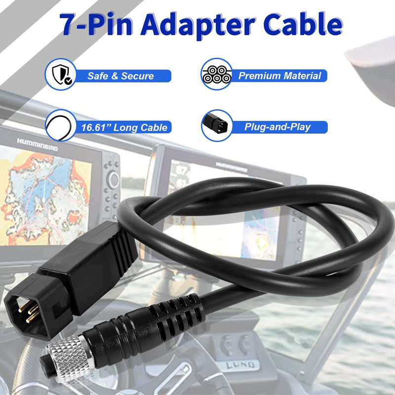 Fish Finder - Universal Sonar Transducer Adapter Cable, Black