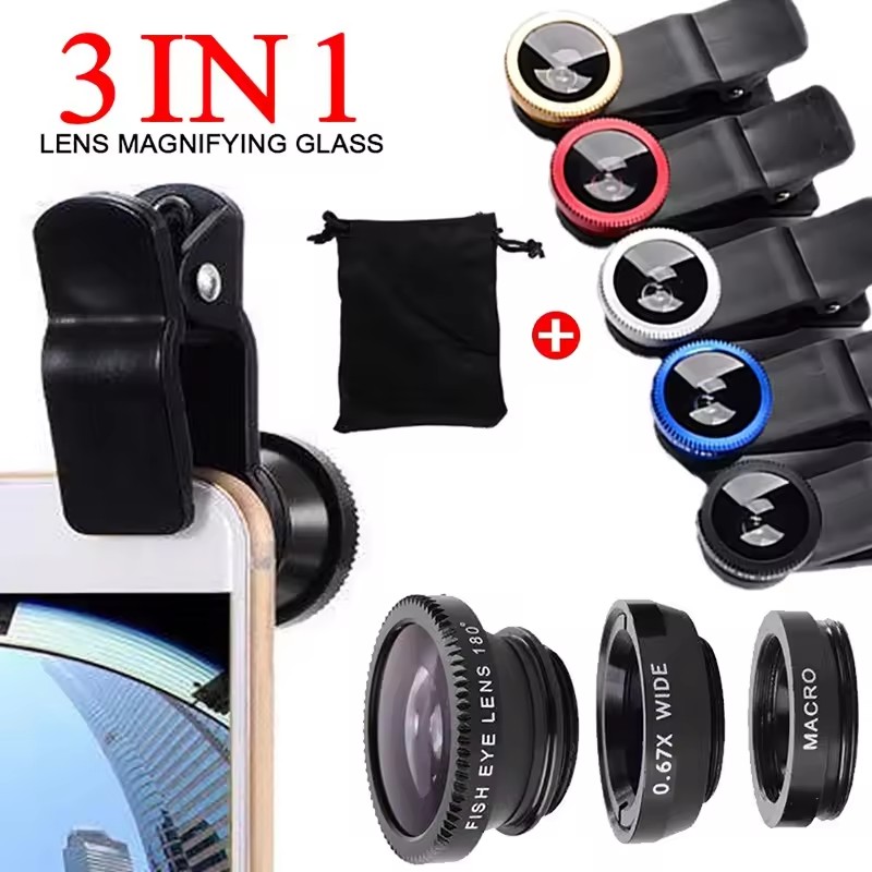Fishing Camera - 3 In 1 Fisheye Phone Lens