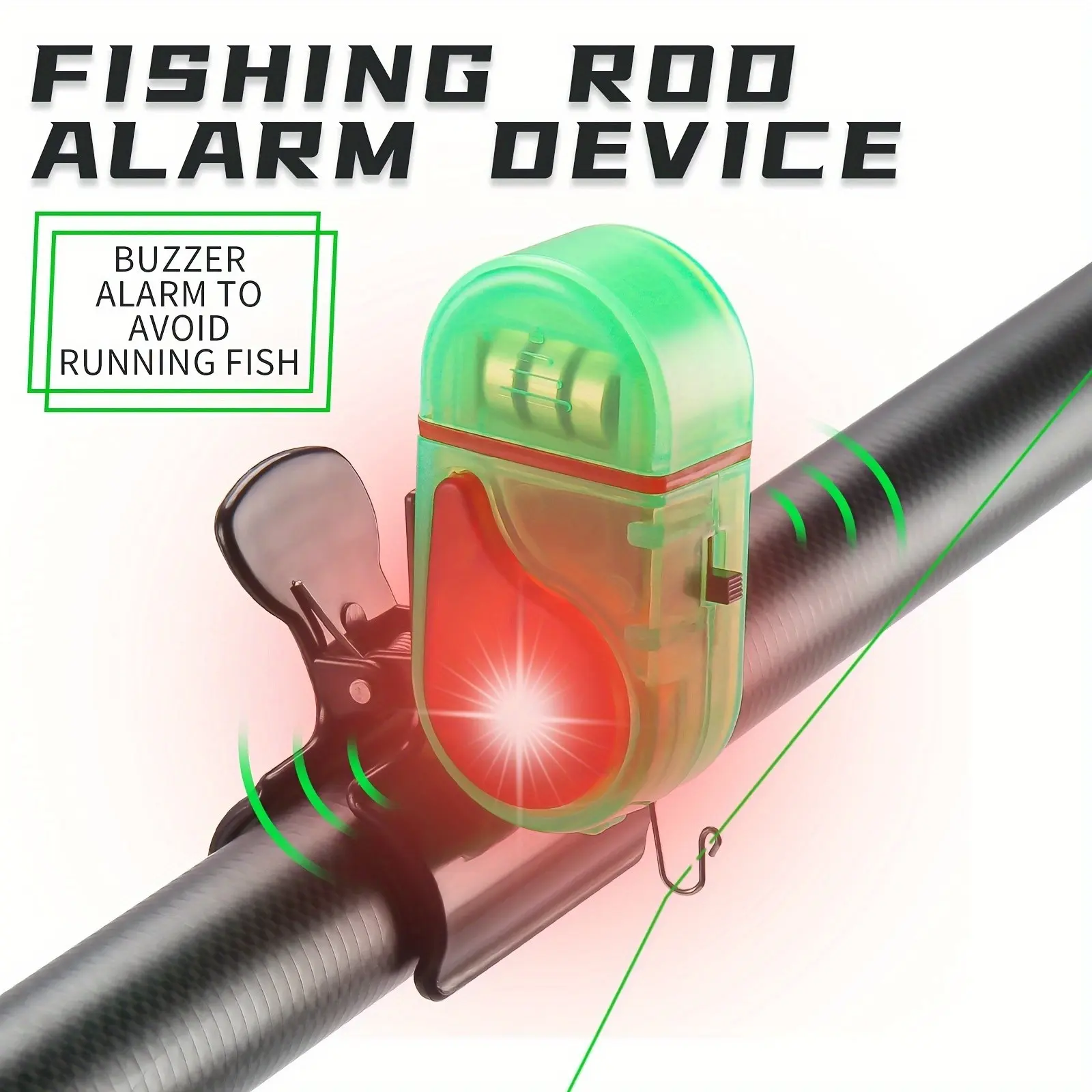 Fish Alarm - 2PCS LED Fishing Bite Alarm, 2025