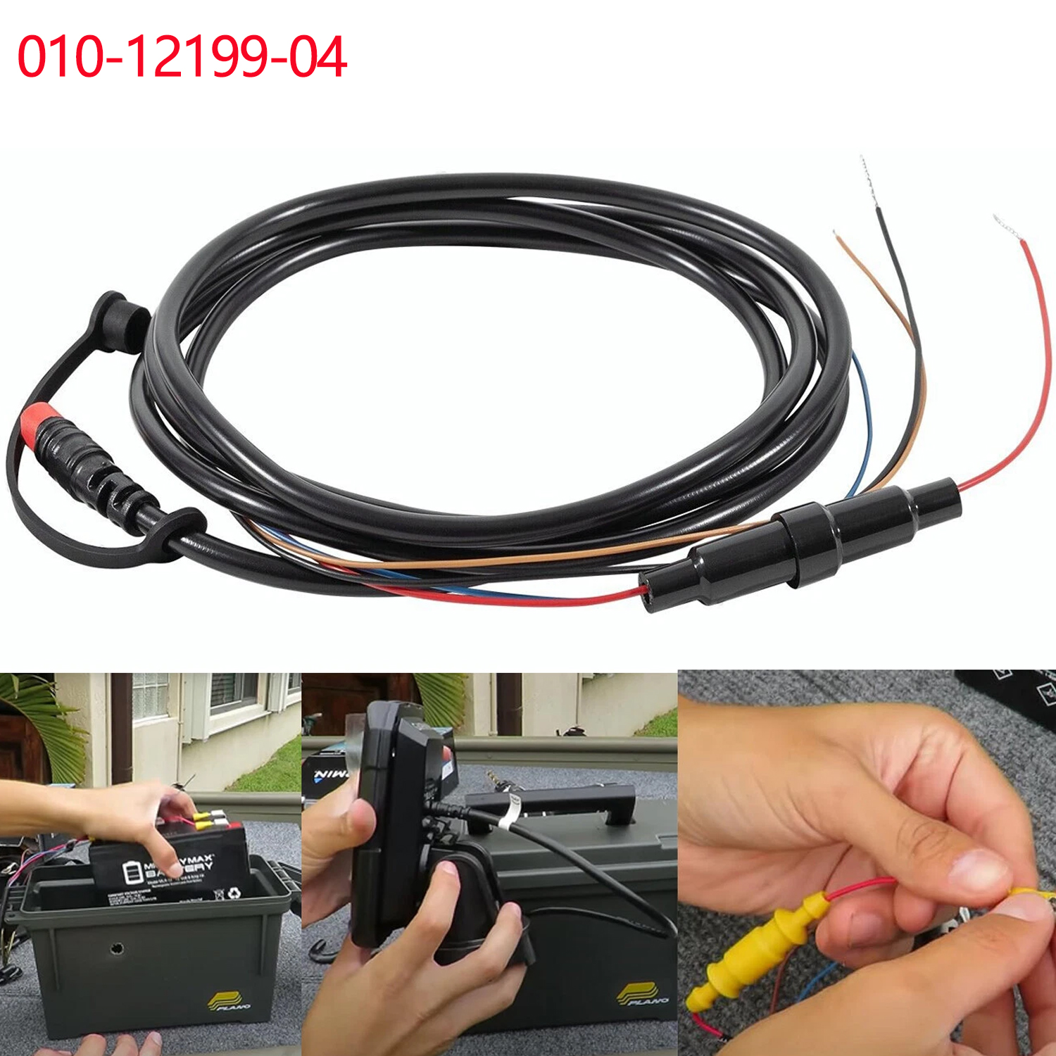 Fish Finder Cable - 010-12199-04 Power/Data Cable Quick Connect Adaptor