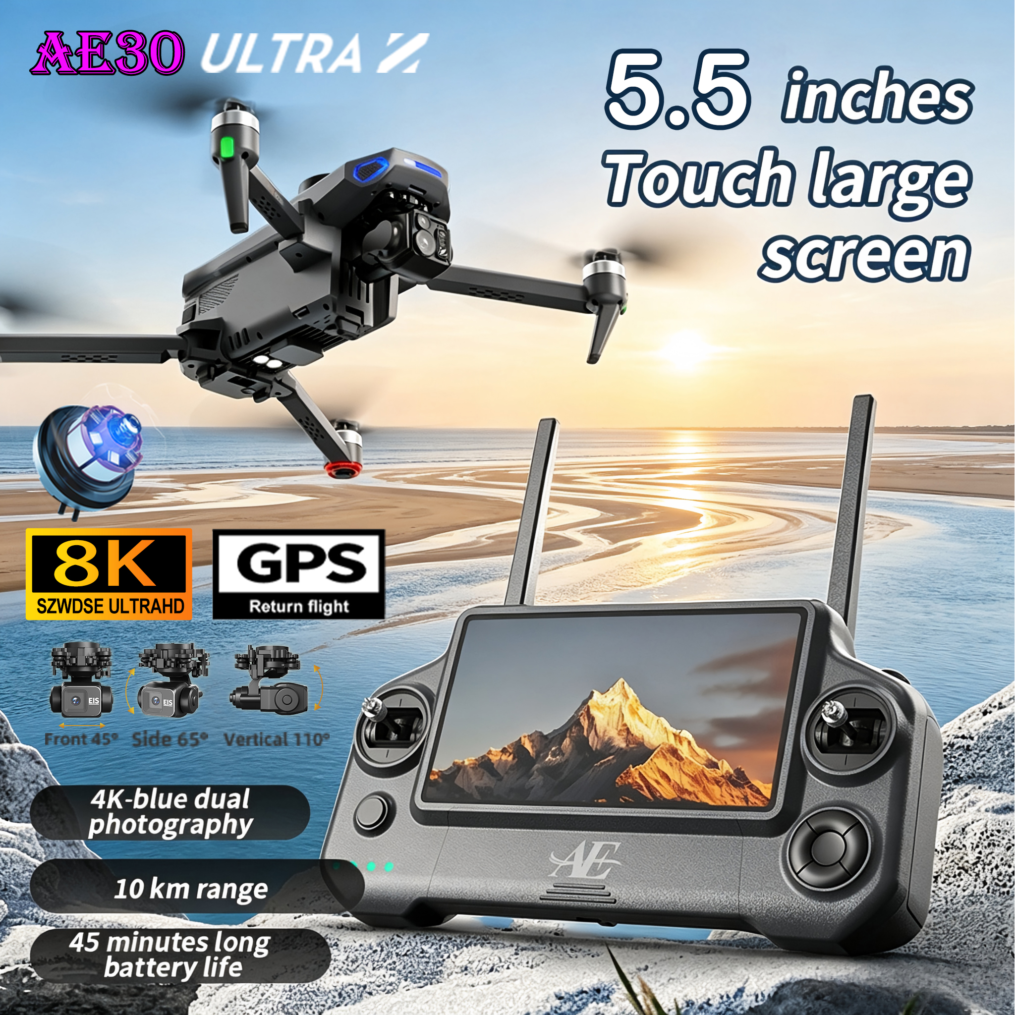 Fishing Gps - NEW AE30 Ultra GPS Drone 4K