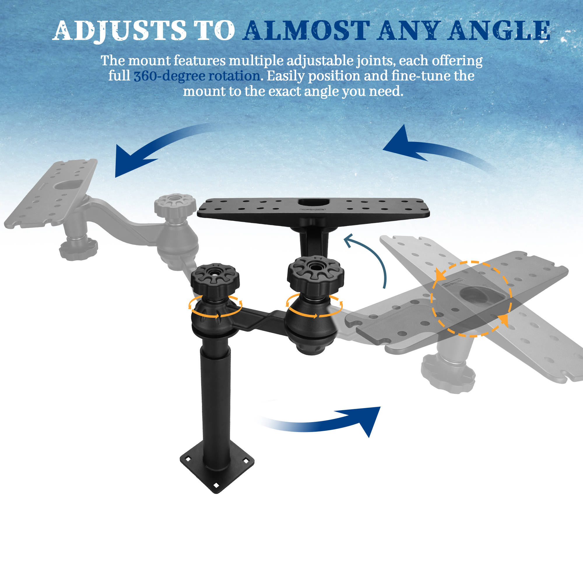 Telescoping Fish Finder Mount  - đánh giá và giá Fish Finder