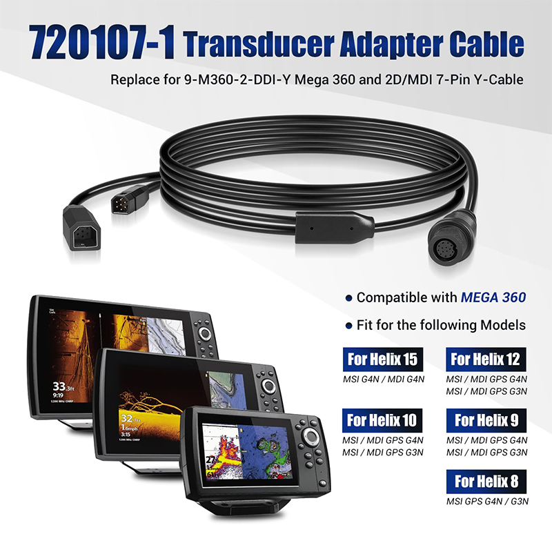 720107-1 Transducer Adapter Ca - đánh giá và giá Fish Finder Cable