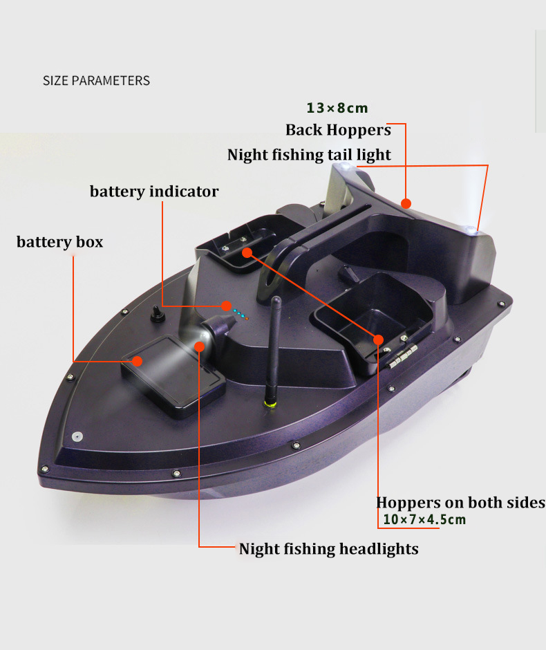 GPS RC Bait Boat fish finder B - đánh giá và giá Fish Finder Gps