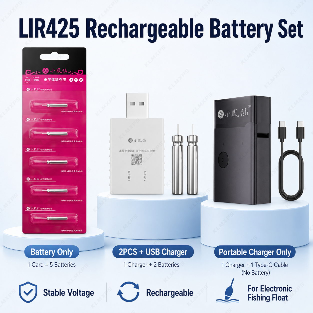 LIR425 Rechargeable Battery fo - đánh giá và giá Fish Finder Charger