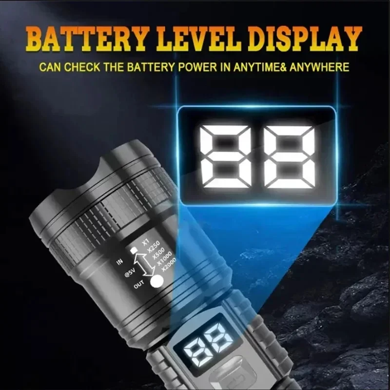 Rechargeable LED Flashlight 10 - đánh giá và giá Fishing Light