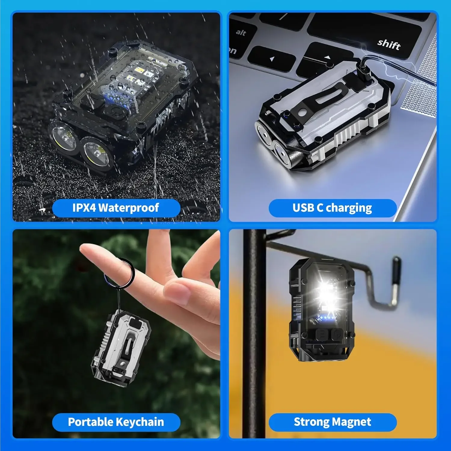 Clip-On Flashlight Rechargeabl - đánh giá và giá Fishing Light
