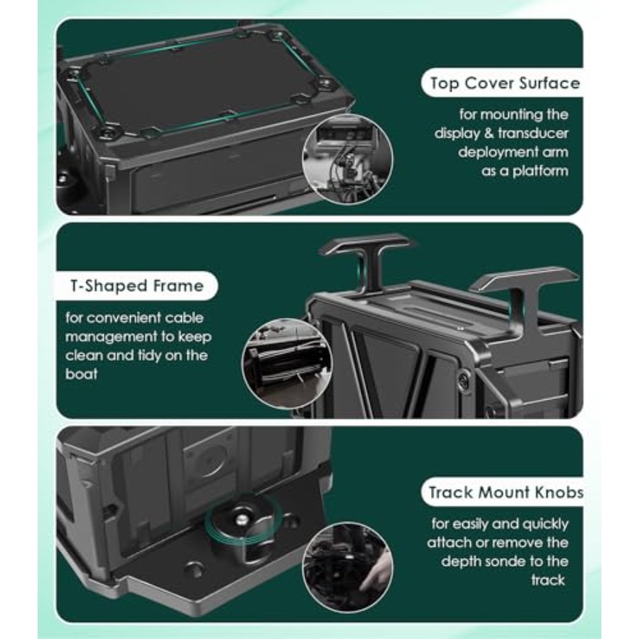 Track Mounted Battery Box for  - đánh giá và giá Fish Finder Mount
