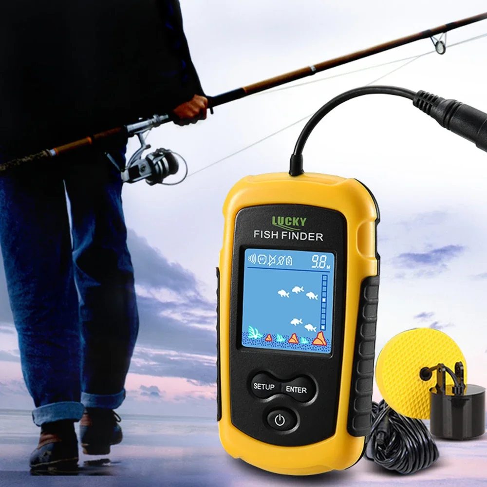 Lucky LCD Color Screen Portabl - đánh giá và giá Fishing Depth Finder