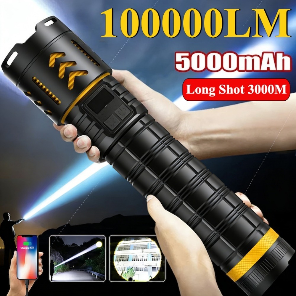 High Power LED Flashlight Zoom - đánh giá và giá Fishing Light