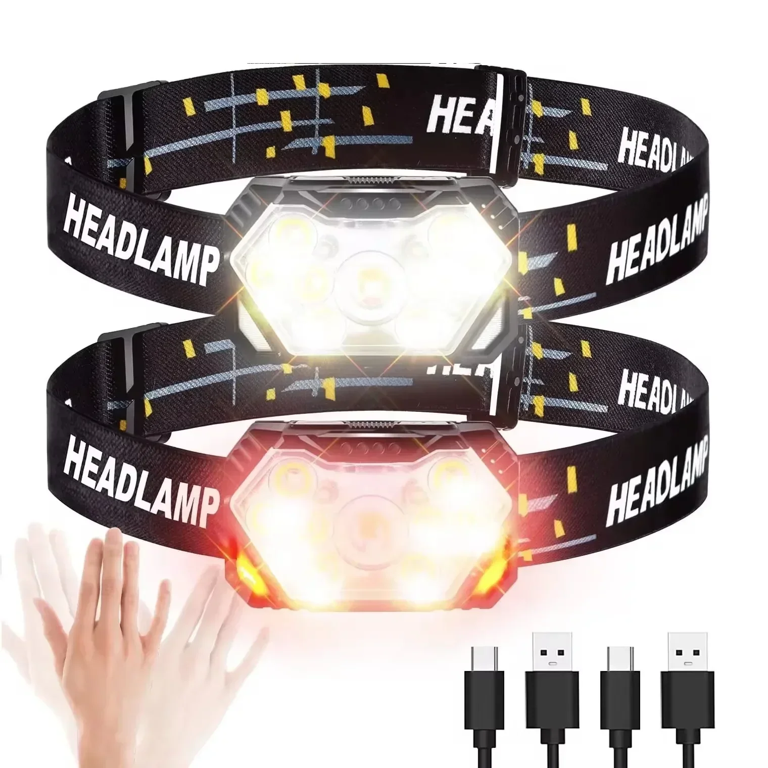 Powerful LED Sensor Headlamp U - đánh giá và giá Fish Finder Battery