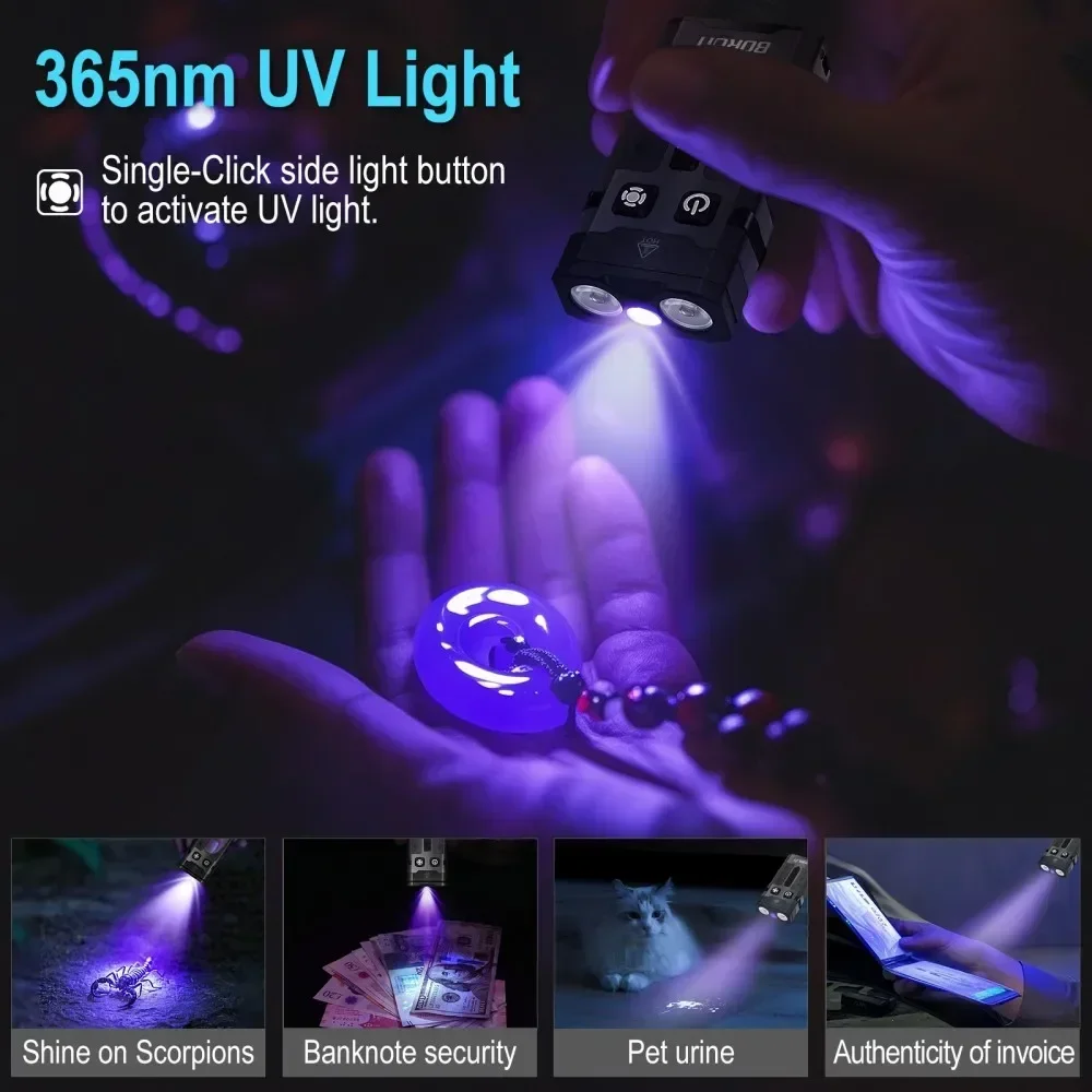 BORUiT EV20 1100LM EDC UV Keyc - đánh giá và giá Fishing Light