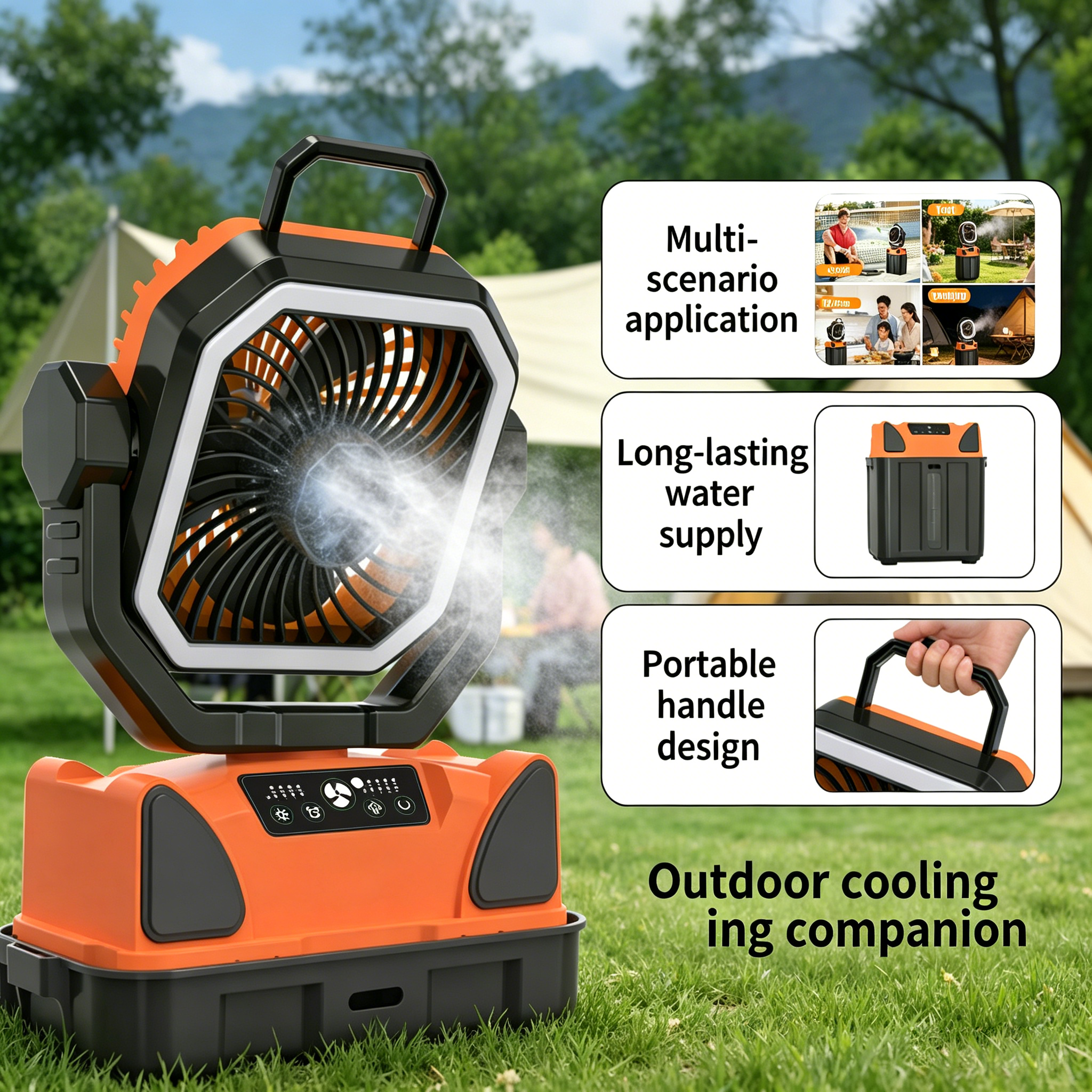 30000mAh Spray Camping Fan wit - đánh giá và giá Fish Finder Battery