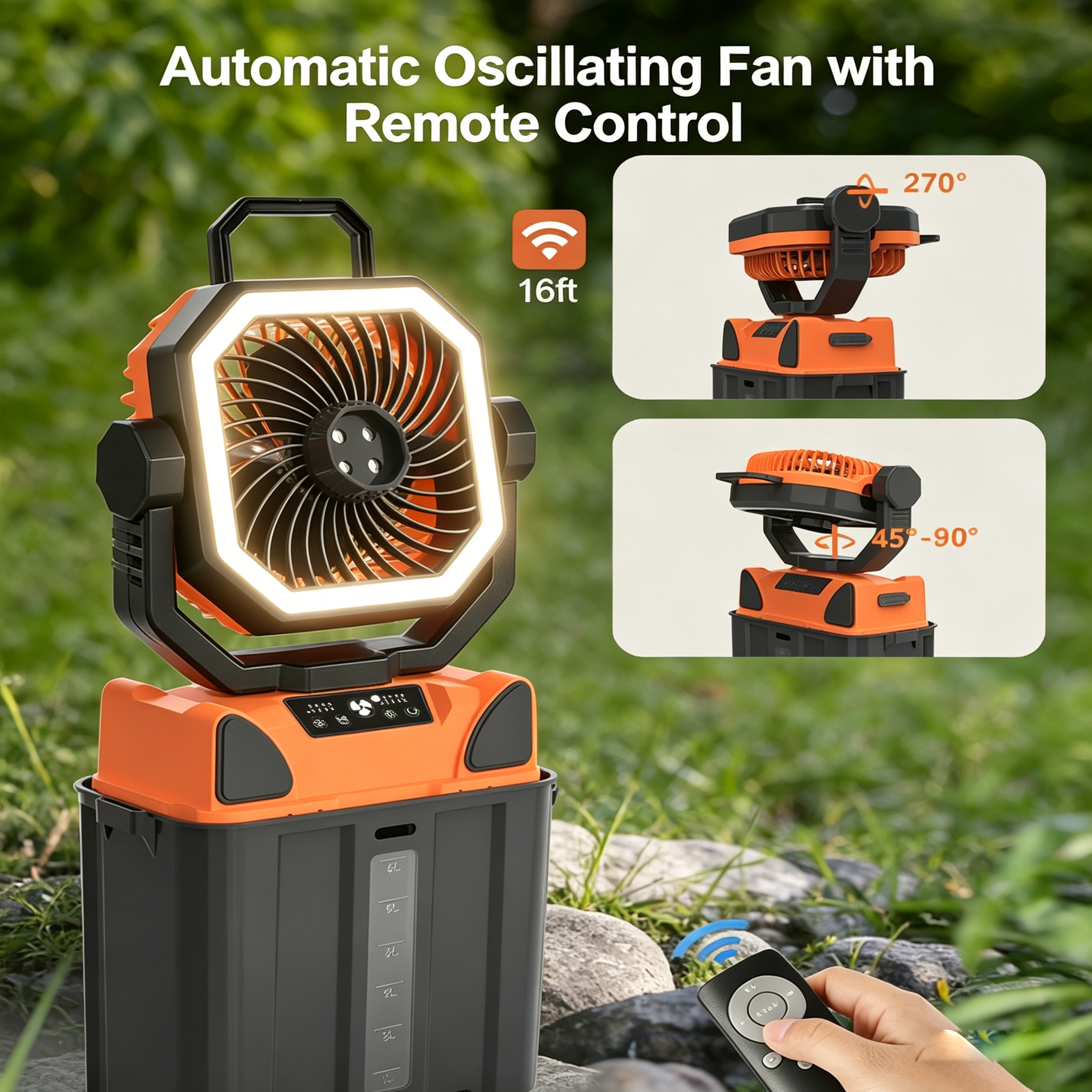 30000mAh Spray Camping Fan wit - đánh giá và giá Fish Finder Battery