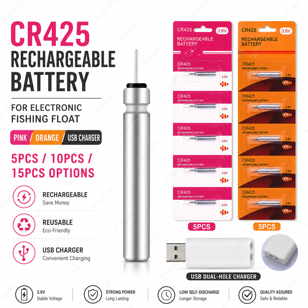 CR425 Rechargeable Battery for - đánh giá và giá Fish Finder Charger