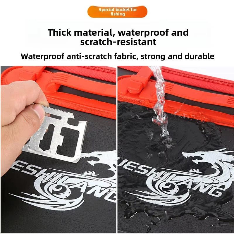 Fishing Bucket Folding Thicken - đánh giá và giá Fish Finder Case