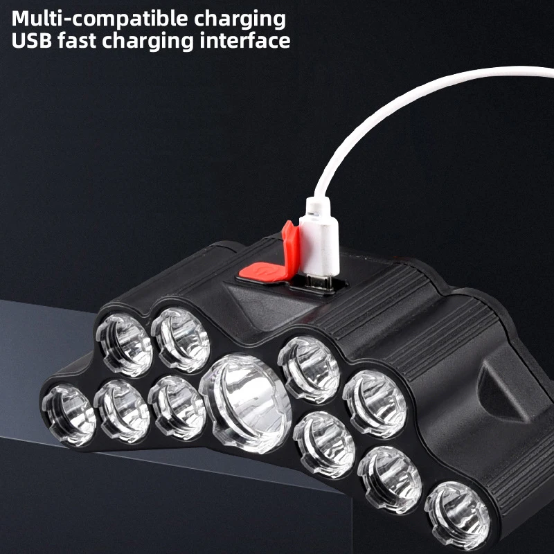 11 LED Headlamp Strong Light H - đánh giá và giá Fish Finder Battery