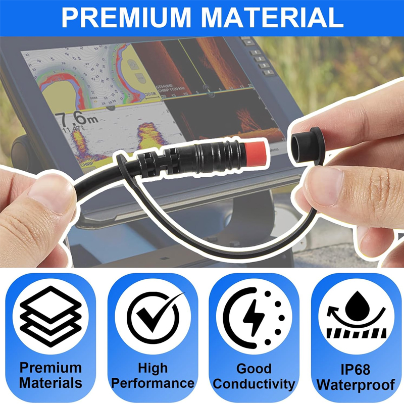 Marine 4-Pin Power Cable Conne - đánh giá và giá Fish Finder Cable