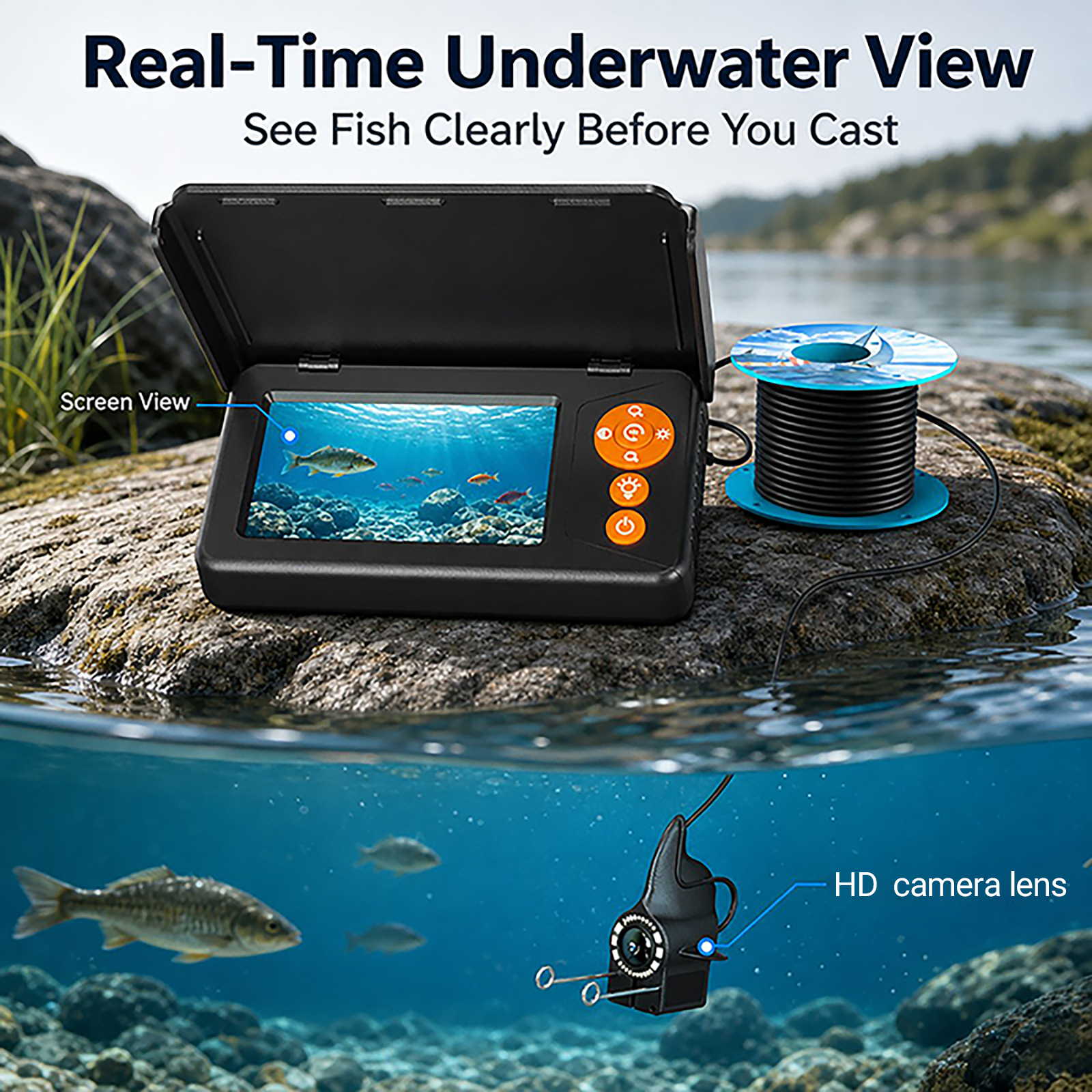 Fish Finder Underwater Camera  - đánh giá và giá Fishing Depth Finder