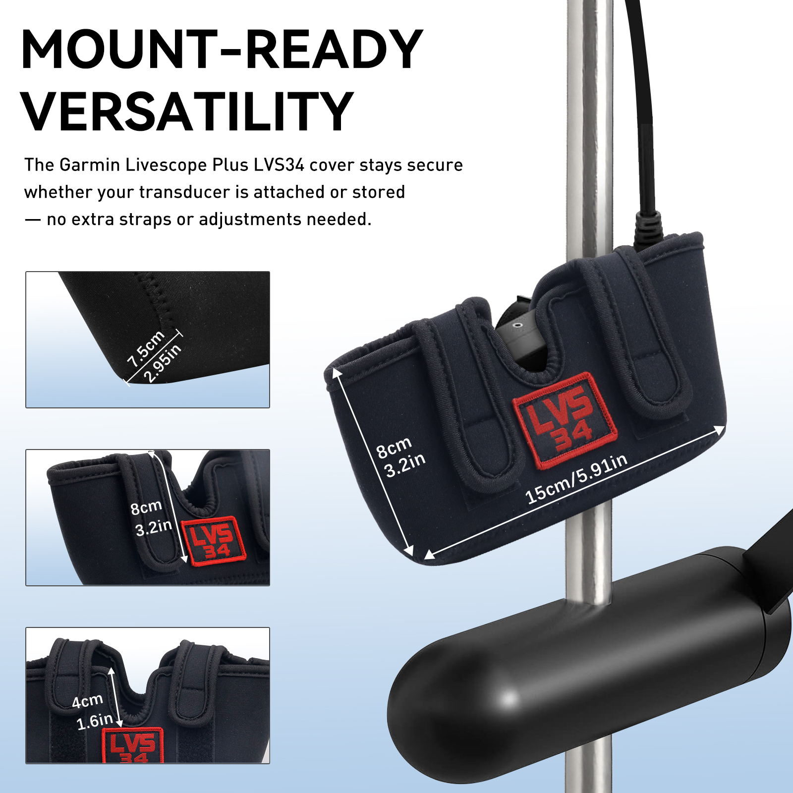 LVS34 Marine Garmin Transducer - đánh giá và giá Fish Finder Case