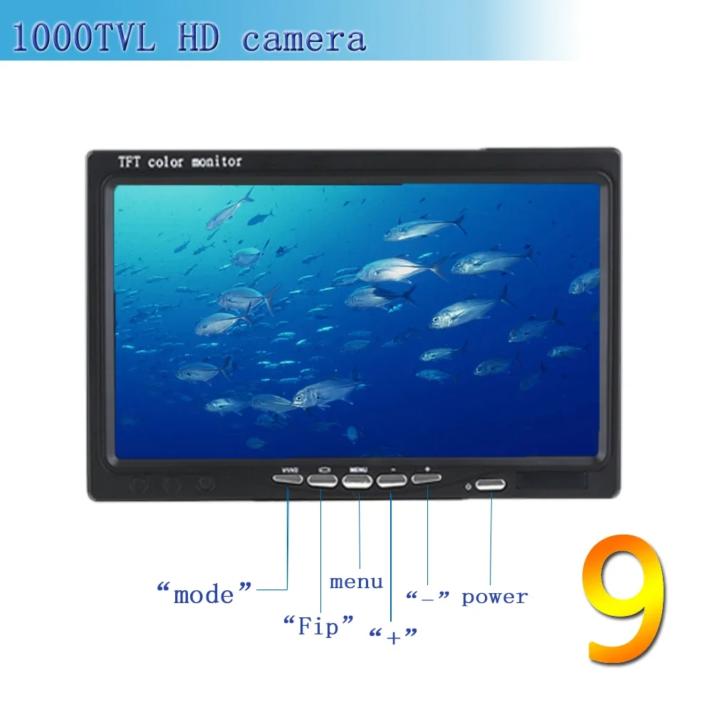 Fish finder F08A 9inch Underwa - đánh giá và giá Fishing Camera
