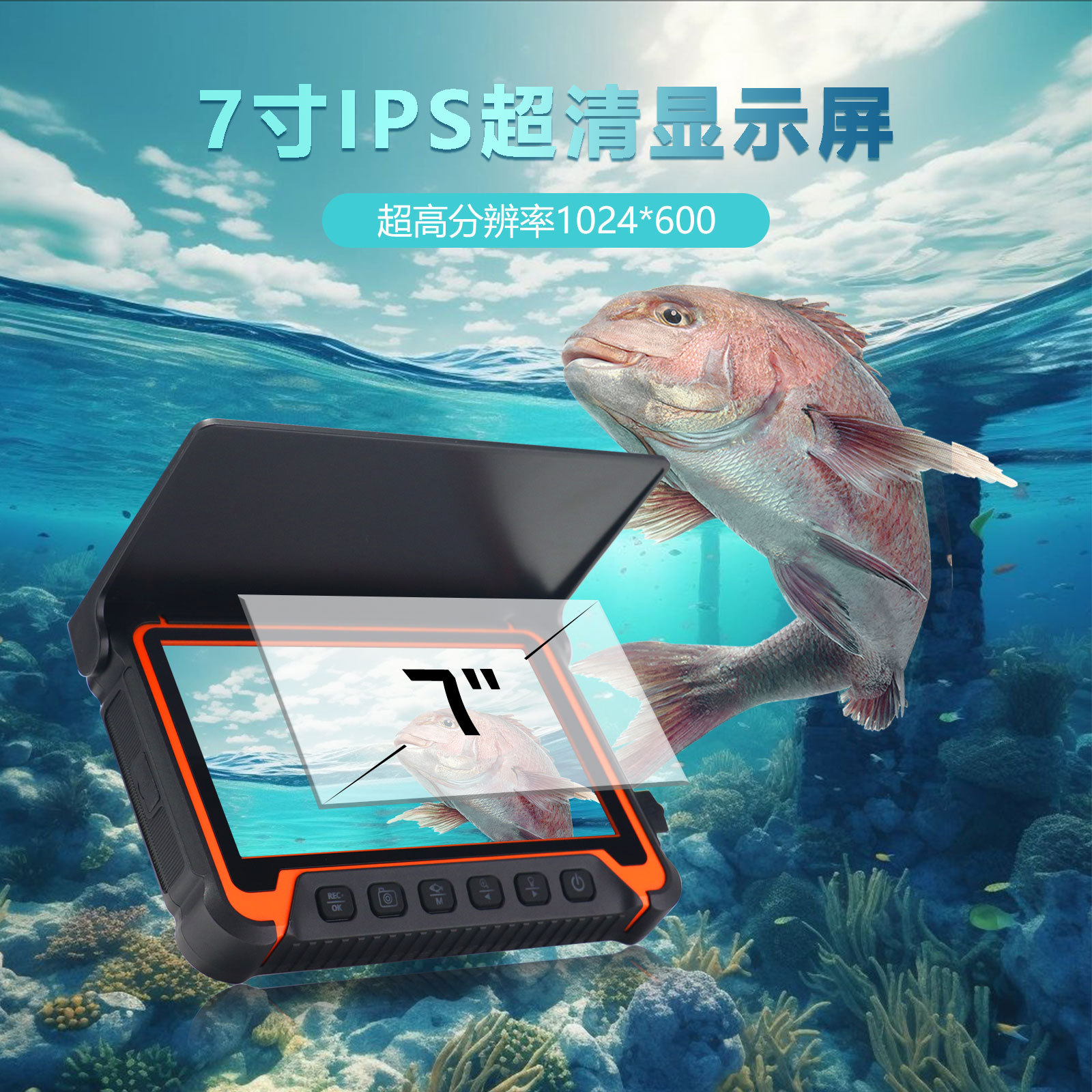 5Inch IPS Screen Underwater 15 - đánh giá và giá Fishing Camera