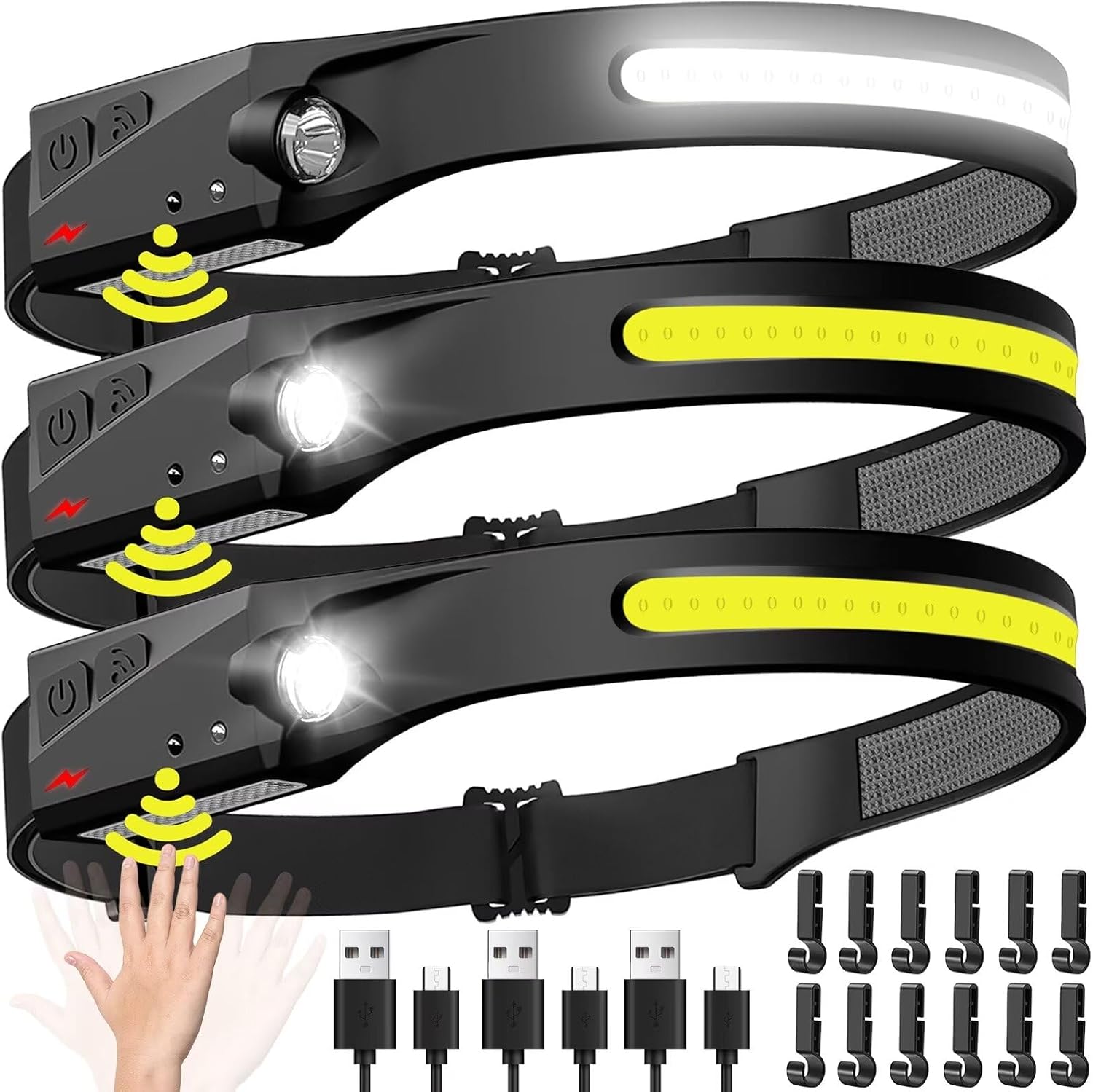 Sensor Headlamp LED Head Flash - đánh giá và giá Fish Finder Battery