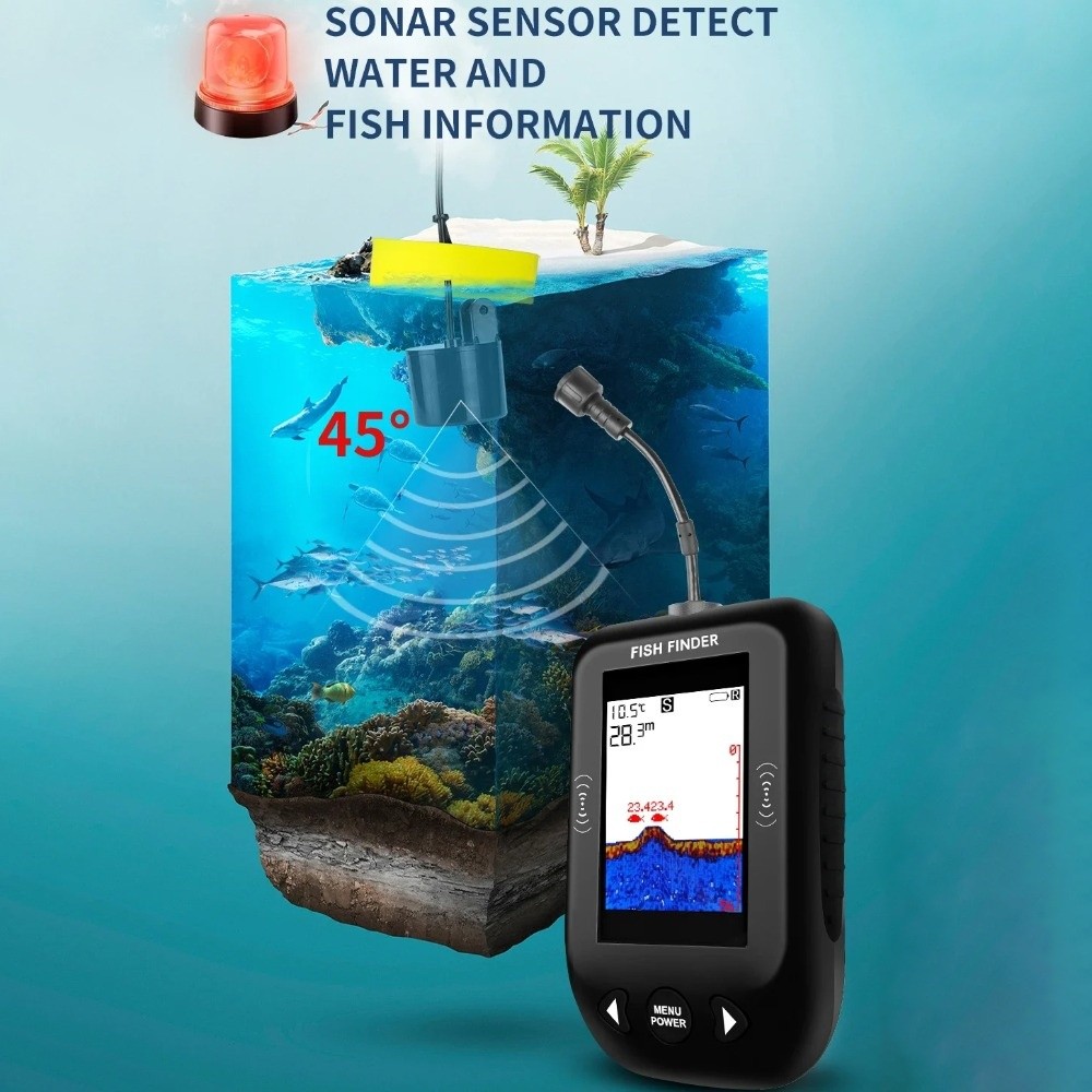 45 Degrees XF03 Fish Finders 1 - đánh giá và giá Fish Finder Portable