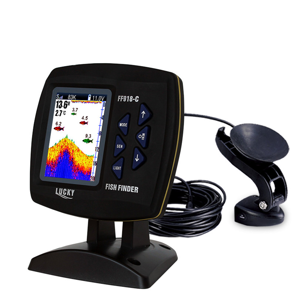 FF918-C100DS Color Screen Wire - đánh giá và giá Fishing Depth Finder