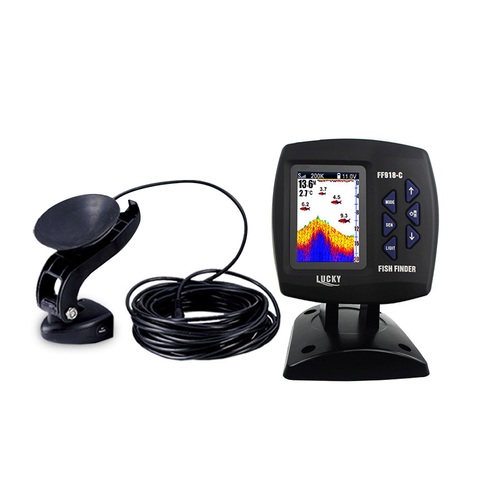 FF918-C100DS Color Screen Wire - đánh giá và giá Fishing Depth Finder