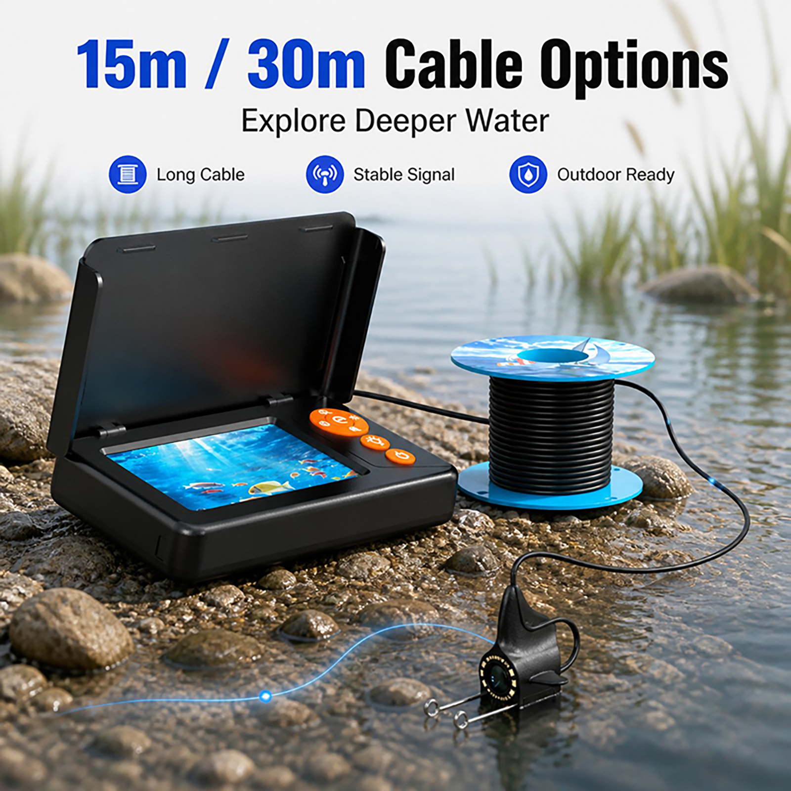 1080P HD Underwater Camera Fis - đánh giá và giá Fishing Depth Finder