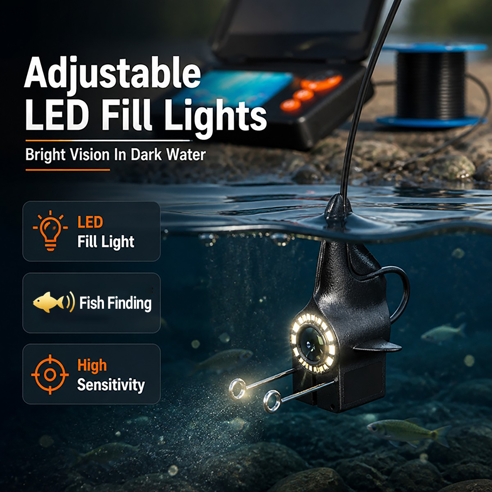 1080P HD Underwater Camera Fis - đánh giá và giá Fishing Depth Finder