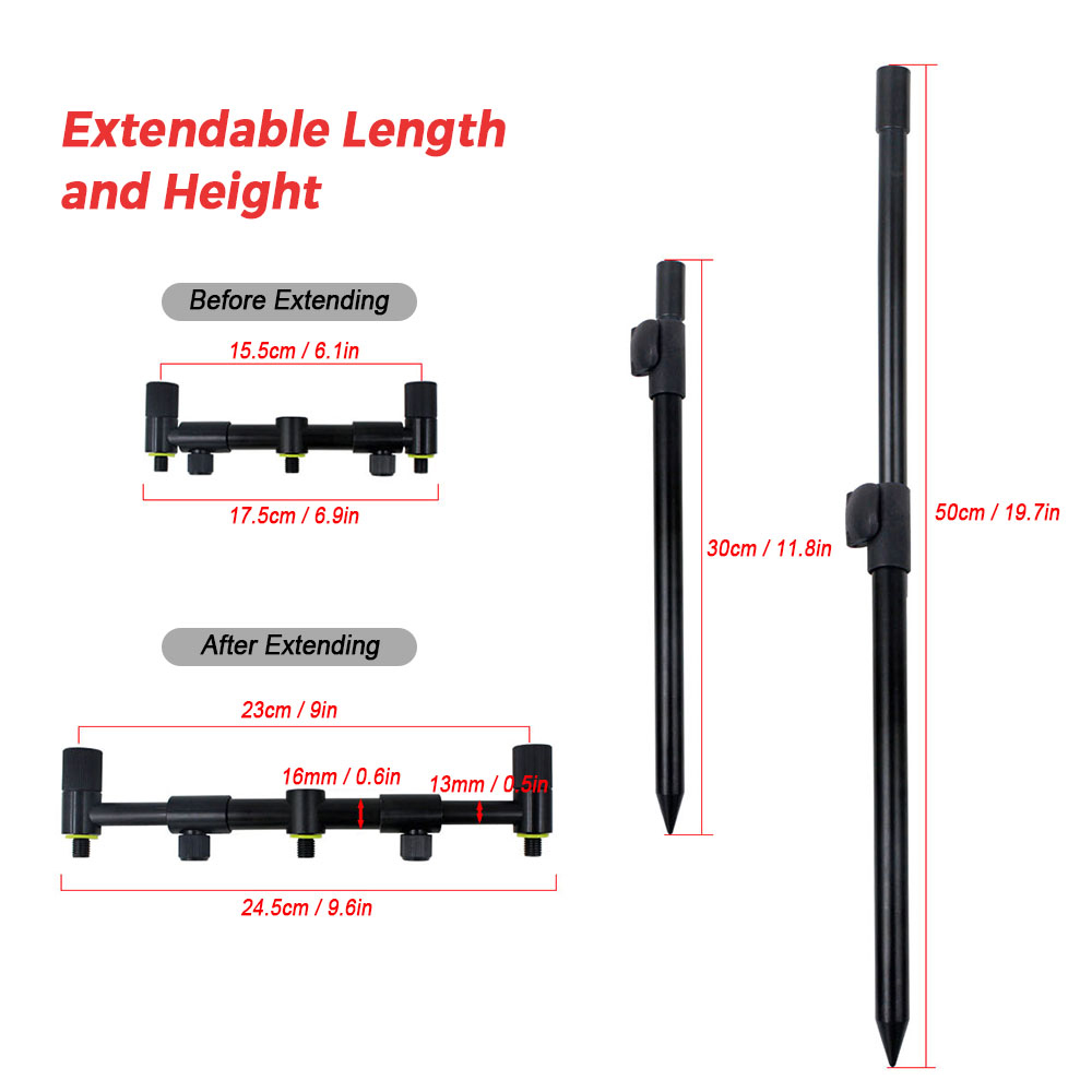 Coonor Fishing Pole Holder Ext - đánh giá và giá Bite Alarm
