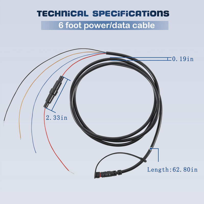 010-12199-04 Power/Data Cable  - đánh giá và giá Fish Finder Cable