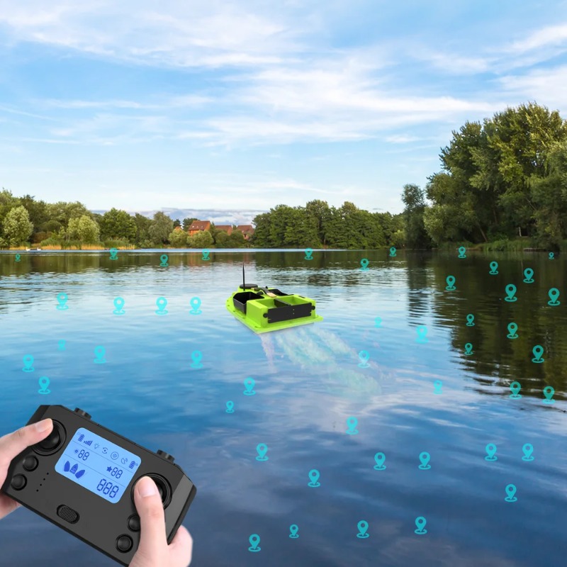D19 GPS RC Bait Boat 600M 4 Ho - đánh giá và giá Fishing Gps