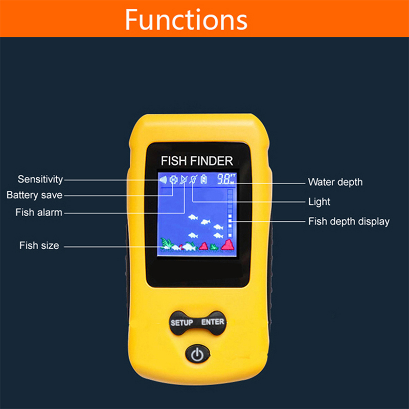 Brand New Colorful Wireless Fi - đánh giá và giá Fish Finder Transducer