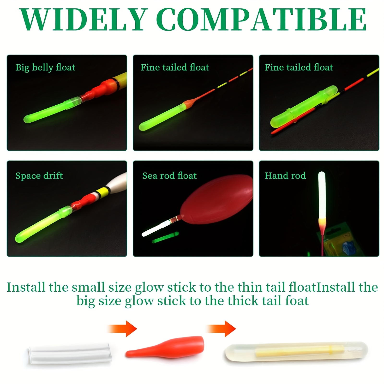 100PCS Fishing Glow Sticks Set - đánh giá và giá Bite Alarm